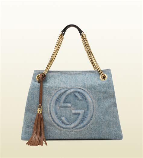 blue strap gucci bag with gucci logo|gucci detachable shoulder strap.